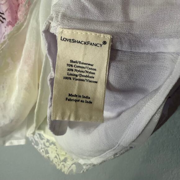 LoveShackFancy Kezia Multi Tie Dye Skirt Size 6 - Picture 6 of 9